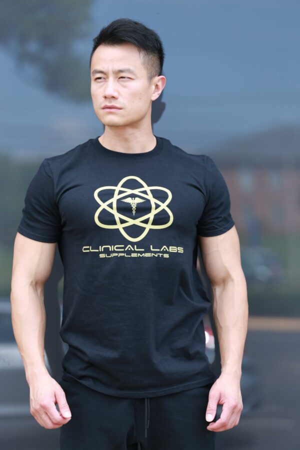 Black & Gold Fitted T-Shirt